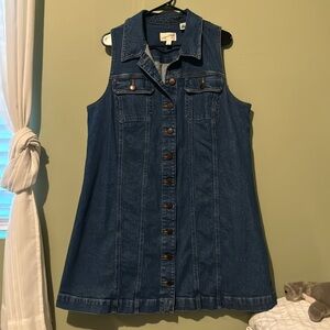 Universal Tread button up denim dress